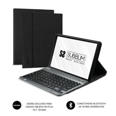 Funda con Teclado Subblim KeyTab Pro BT para Tablet Lenovo Tab M10 FHD Plus de 10.3\