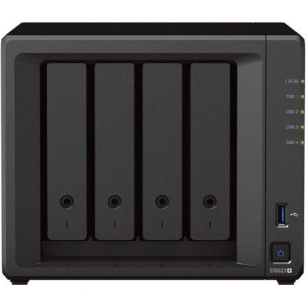 NAS Synology Diskstation DS923+/ 4 Bahías 3.5- 2.5/ 4GB DDR4/ Fo
