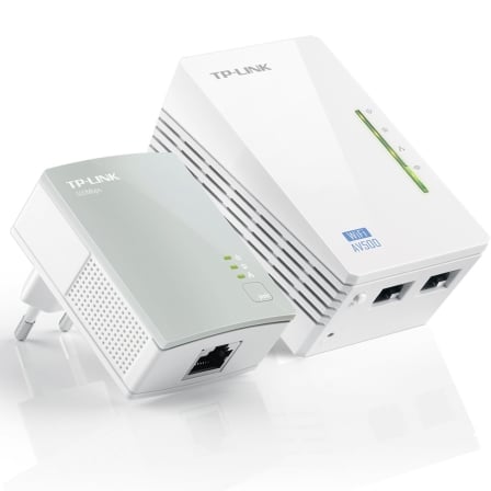 Adaptador Powerline TP-Link TL-WPA4220KIT 300Mbps/ Alcance 300m/ Pack de 2