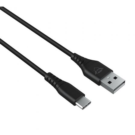 Cable USB 2.0 Trust Gaming GXT 226/ USB Macho - USB Tipo-C Macho/ 3m/ Negro