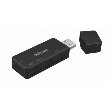 LECTOR DE TARJETAS EXTERNO TRUST NANGA USB 3.1 - COMPATIBLE SD / MICRO SD / M2 / MS - TAMAÑO COMPACTO