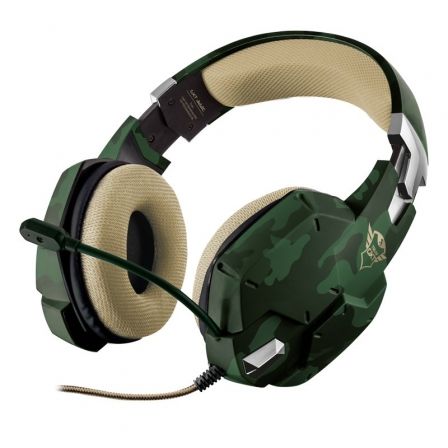 AURICULARES CON MICROFONE TRUST GAMING GXT 322C VERDE CAMUFLAJE 