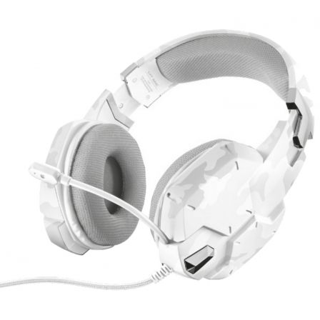 AURICULARES CON MICROFONE TRUST GAMING GXT 322W BLANCO CAMUFLAJE 