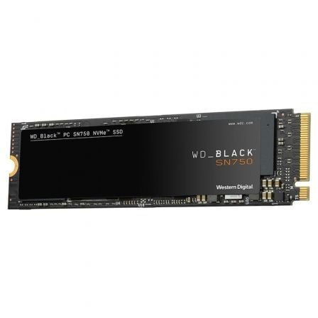 DISCO SÓLIDO WESTERN DIGITAL BLACK SN750 NVME 500GB - PCIE GEN3 - M.2 2280 - LECTURA 3470MB/S - ESCRITURA 2600MB/S