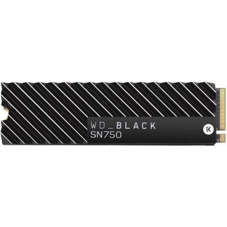 Disco SSD Western Digital WD Black SN750 500GB/ M.2 2280 PCIe/ con Disipador de Calor