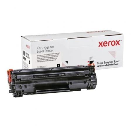 Tóner compatible Xerox 006R03630 compatible con HP CE278A/CRG-126/CRG-128/ 2100 páginas/ Negro
