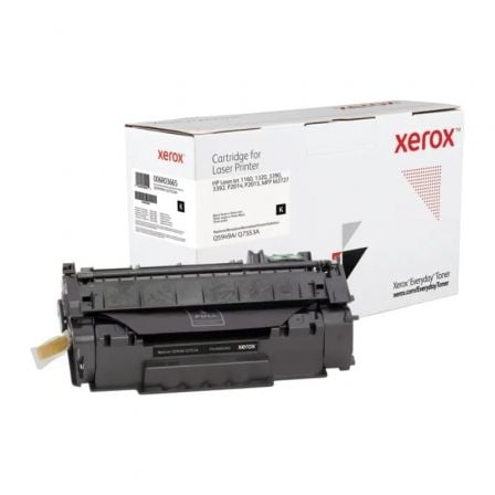 Tóner compatible Xerox 006R03665 compatible con HP Q5949A/Q7553A/ 3000 páginas/ Negro