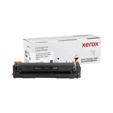 Tóner compatible Xerox 006R04176 compatible con HP CF540A/CRG-054BK/ 1200 páginas/ Negro