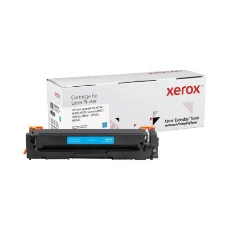 Tóner compatible Xerox 006R04181 compatible con HP CF541X/CRG-054HC/ 2500 páginas/ Cian