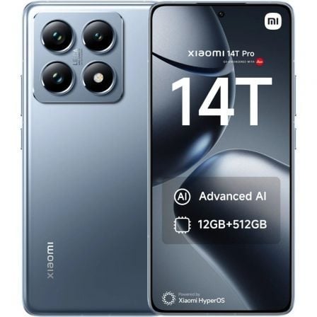 Smartphone Xiaomi 14T Pro 12GB/ 512GB/ 6.67/ 5G/ Azul Titanio - click para más información Smartphone Xiaomi 14T Pro 12GB/ 512GB/ 6.67/ 5G/ Azul Titanio