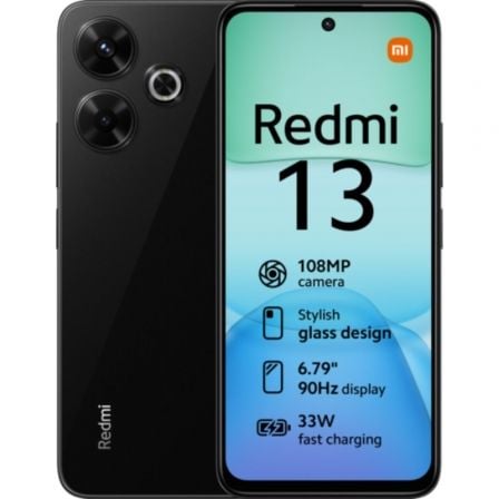 Smartphone Xiaomi Redmi 13 8GB/ 256GB/ 6.79/ Negro Medianoche
