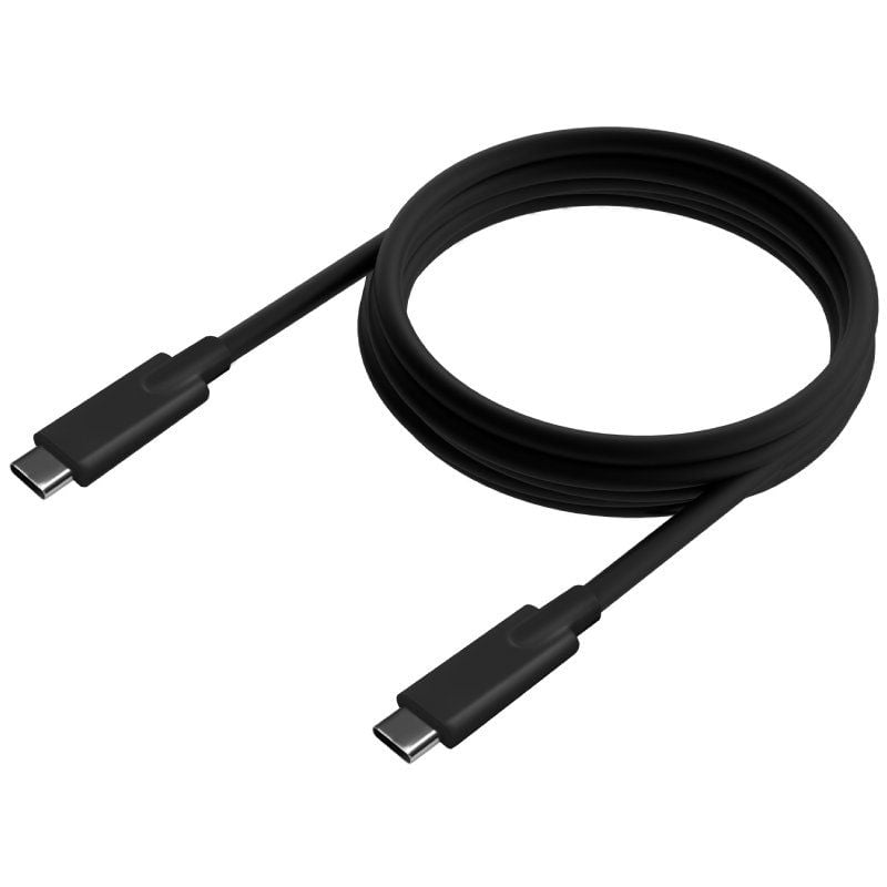 Cable USB 3.2 Tipo-C Aisens A107-0706 5GBPS 3A 60W/ USB Tipo-C Macho - USB Tipo-C Macho/ Hasta 60W/ 5Gbps/ 4m/ Negro