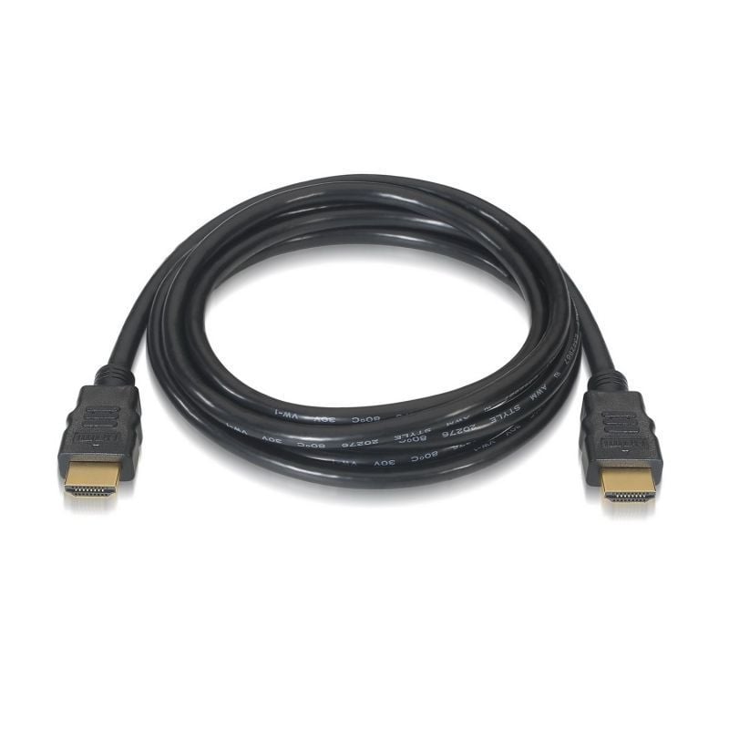 Cable HDMI 2.0 4K Aisens A120-0121/ HDMI Macho - HDMI Macho/ 2m/ Certificado/ Negro