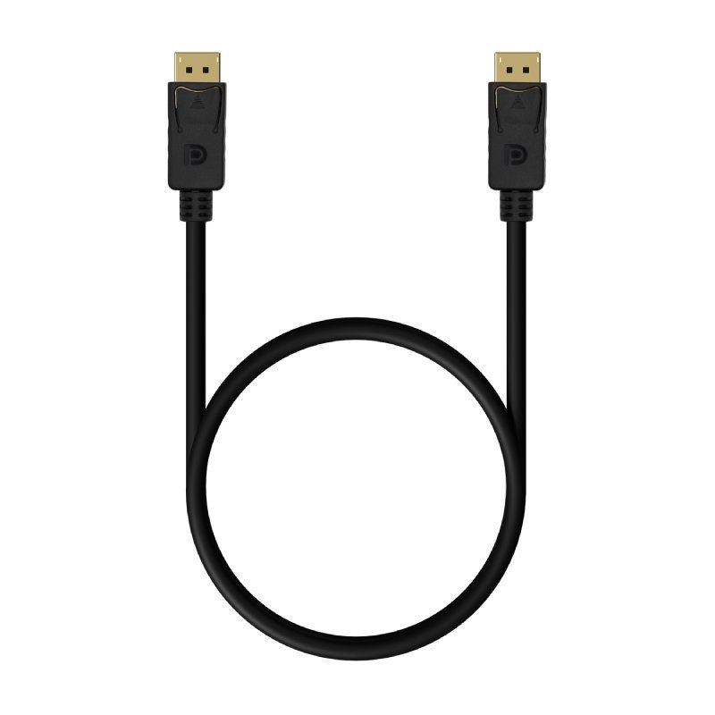 Cable DisplayPort 1.2 4K Aisens A124-0549/ DisplayPort Macho - DisplayPort Macho/ Hasta 5W/ 2300Mbps/ 1.5m/ Negro