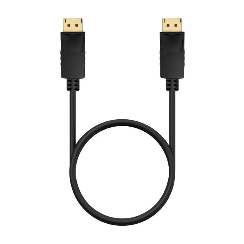 Cable DisplayPort 1.2 CCS 4K Aisens A124-0737/ DisplayPort Macho - DisplayPort Macho/ Hasta 5W/ 2300Mbps/ 50cm/ Negro