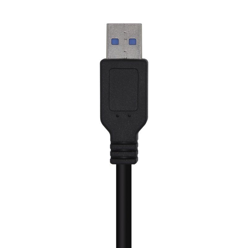 Cable USB 3.0 Aisens A105-0447/ USB Macho - USB Macho/ 5Gbps/ 2m/ Negro
