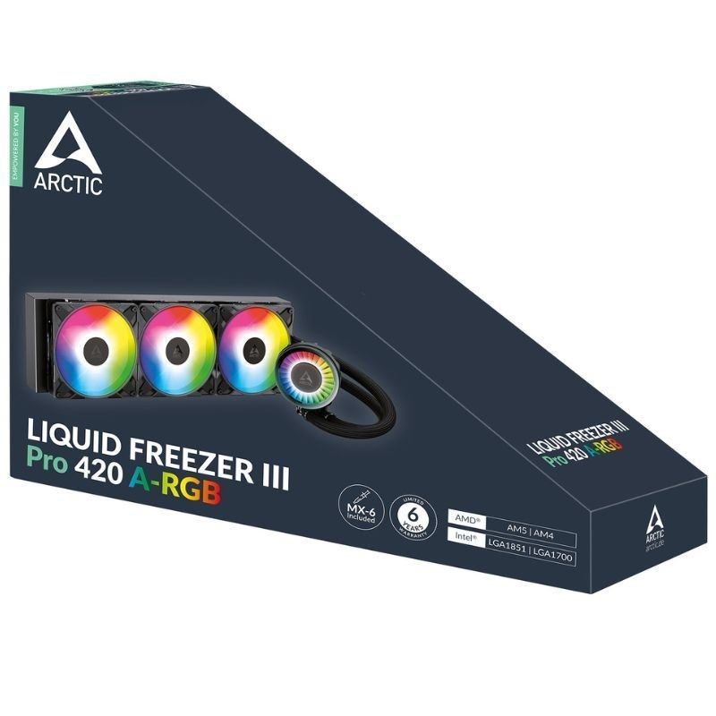 Sistema de Refrigeración Líquida Arctic Liquid Freezer III Pro 420 A-RGB/ Negro