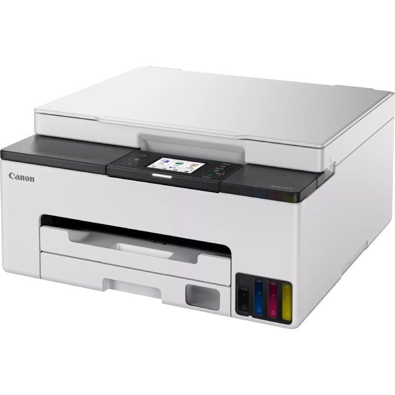 Multifunción Recargable Canon MAXIFY GX1050 MegaTank 3 en 1 WiFi/ Dúplex/ Pack impresora + consumibles XL/ Blanca