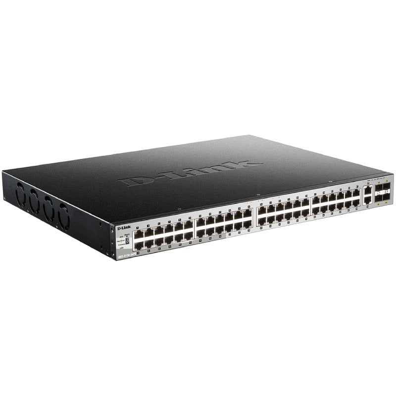Switch Gestionable D-Link DGS-3130-54PS/E 50 Puertos/ RJ-45 10/100/1000/ SFP/ PoE