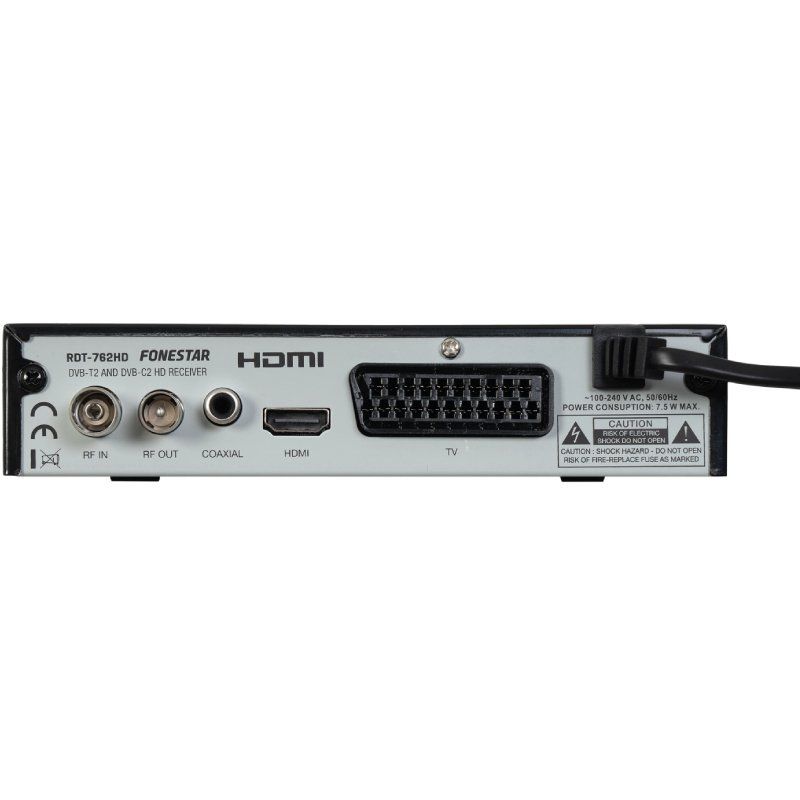 TDT HD Fonestar / FullHd 1080p / DVB-T2 HD / HDMI / Grabador USB / RDT-761HD