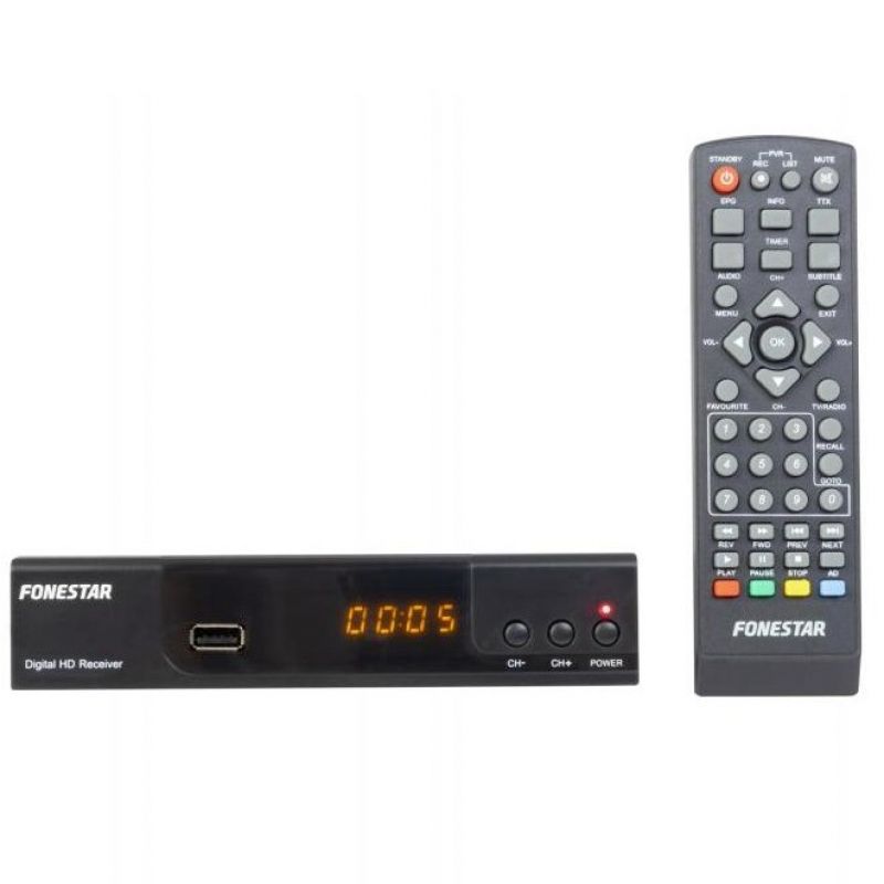 RECEPTOR DE TV DIGITAL TDT HD GRABADOR FUNCION PVR FONESTAR RDT-850 BD8529