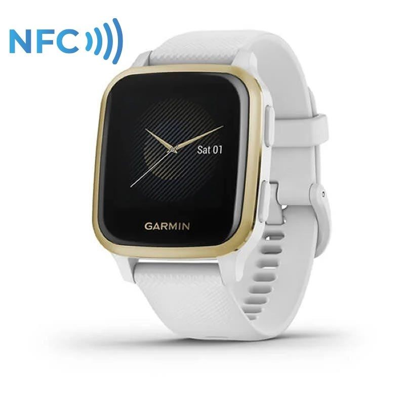 Smartwatch garmin venu sq/ notificaciones/ frecuencia cardíaca/ gps/ oro claro