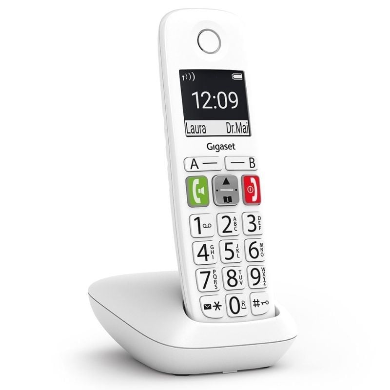 Teléfono Inalámbrico Gigaset E290/ Blanco