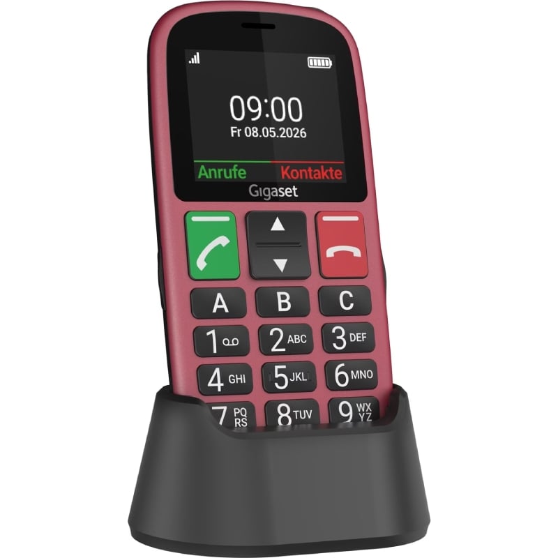 Teléfono Móvil Gigaset GL30 para Personas Mayores/ 4G/ Rojo