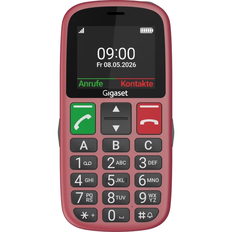 Teléfono Móvil Gigaset GL30 para Personas Mayores/ 4G/ Rojo