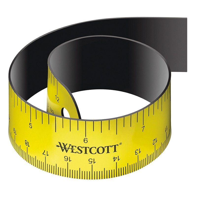 Regla flexible y magnética grafoplás westcott/ 30cm/ amarilla