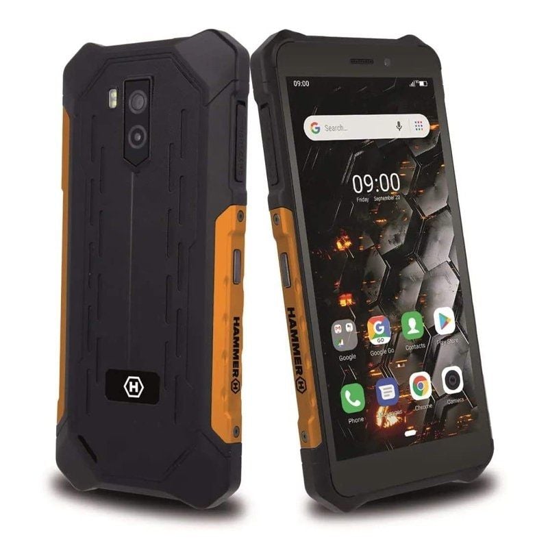 Smartphone ruggerizado hammer iron 3 lte 3gb/ 32gb/ 5.5'/ negro y naranja
