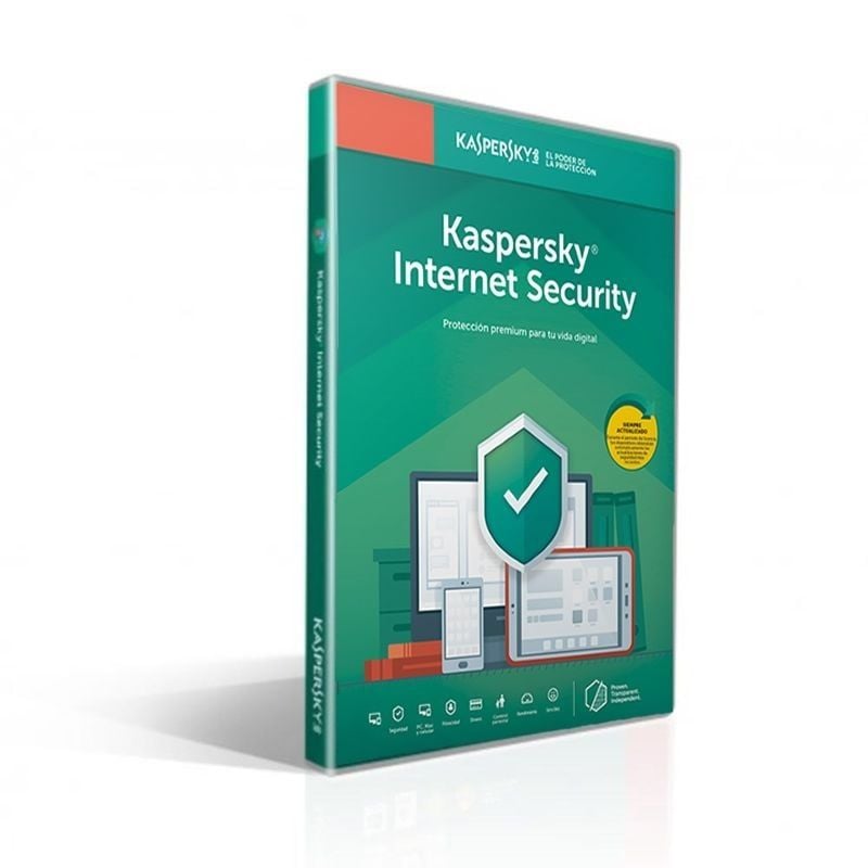 Antivirus kaspersky internet security 2020/ 1 dispositivo/ 1 año venta con pc