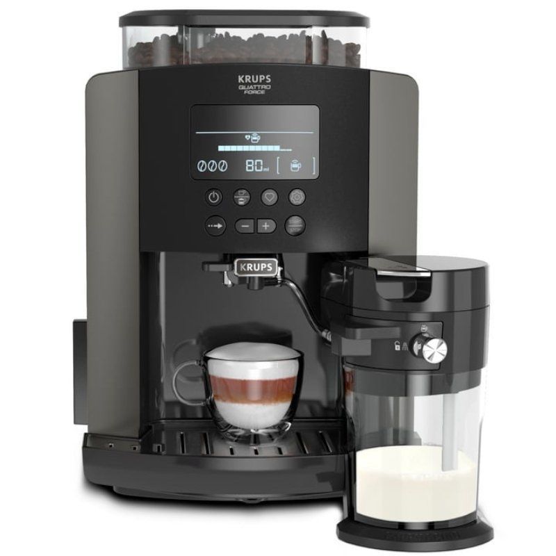 Cappuccinos, espressos y lattes con calidad barista con una cafetera  superautomática Krups