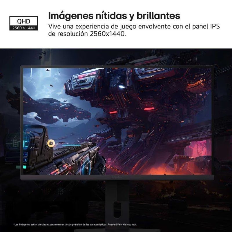 Monitor Gaming LG UltraGear 27G610A-B 27"/ QHD/ 1ms/ 200Hz/ IPS/ Regulable en altura/ Negro