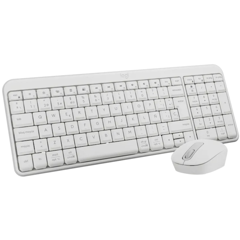 Teclado y Ratón Inalámbricos Logitech Wireless Combo MK250/ Blanco