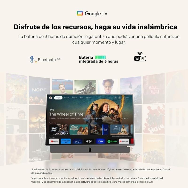 Televisor Portable Metz 24MPE7000Z 24"/ Full HD/ Smart TV/ WiFi