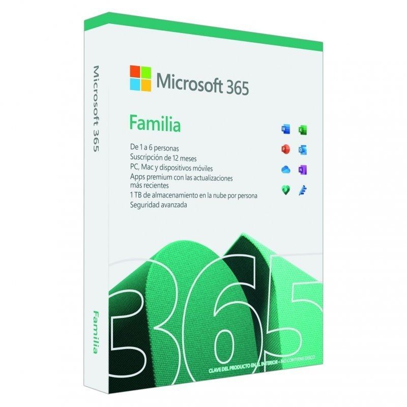 Microsoft office 365 familia/ 6 usuarios/ 1 año/ - Depau