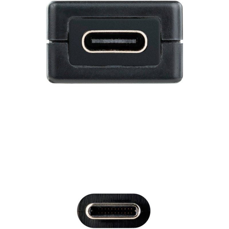 Cable Alargador USB Tipo-C 3.2 con Amplificador Nanocable 10.01.1311/ USB Tipo-C Macho - USB Tipo-C Hembra/ 5m/ Negro