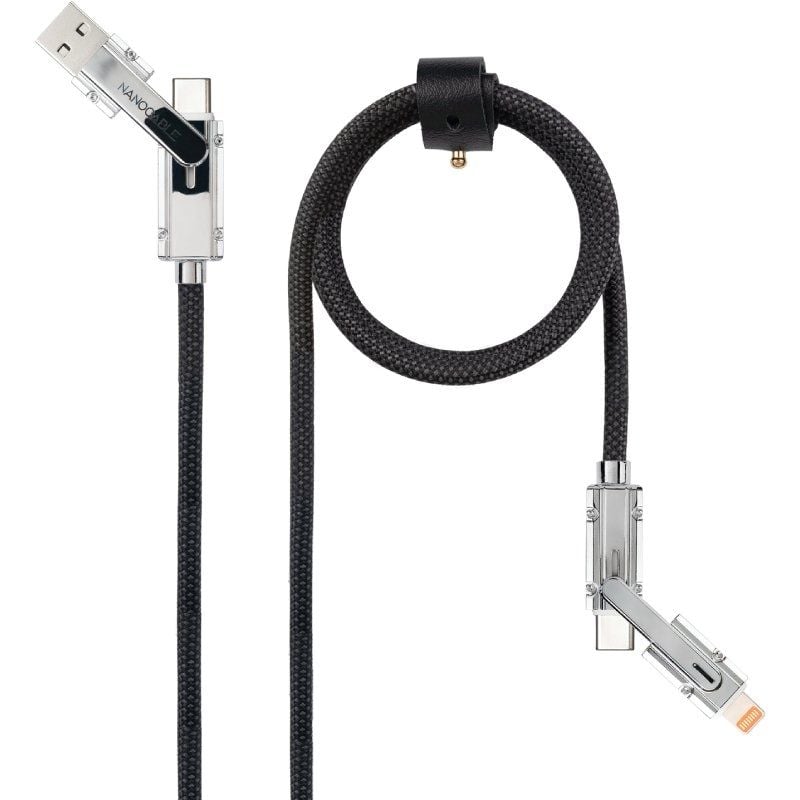 Cable USB 2.0 Tipo-C Nanocable 10.01.2601/ USB Tipo-C Macho + USB Macho – USB Tipo-C Macho + Lightning Macho/ Hasta 27W/ 480Mbps/ 1m/ Negro Cable USB 2.0 Tipo-C Nanocable 10.01.2601/ USB Tipo-C Macho + USB Macho – USB Tipo-C Macho + Lightning Macho/ Hasta 27W/ 480Mbps/ 1m/ Negro
