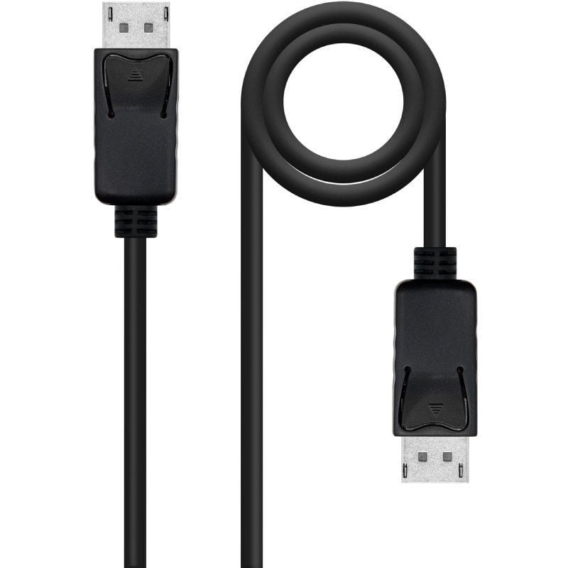 Cable DisplayPort 1.4 8K Nanocable 10.15.2800/ DisplayPort Macho – DisplayPort Macho/ 50cm/ Certificado/ Negro Cable DisplayPort 1.4 8K Nanocable 10.15.2800/ DisplayPort Macho – DisplayPort Macho/ 50cm/ Certificado/ Negro