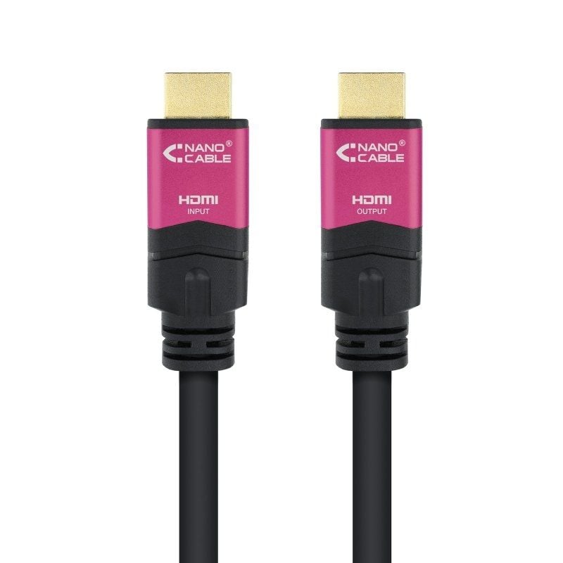 Cable HDMI 2.0 4K Nanocable 10.15.3730/ HDMI Macho - HDMI Macho/ 30m/ Negro
