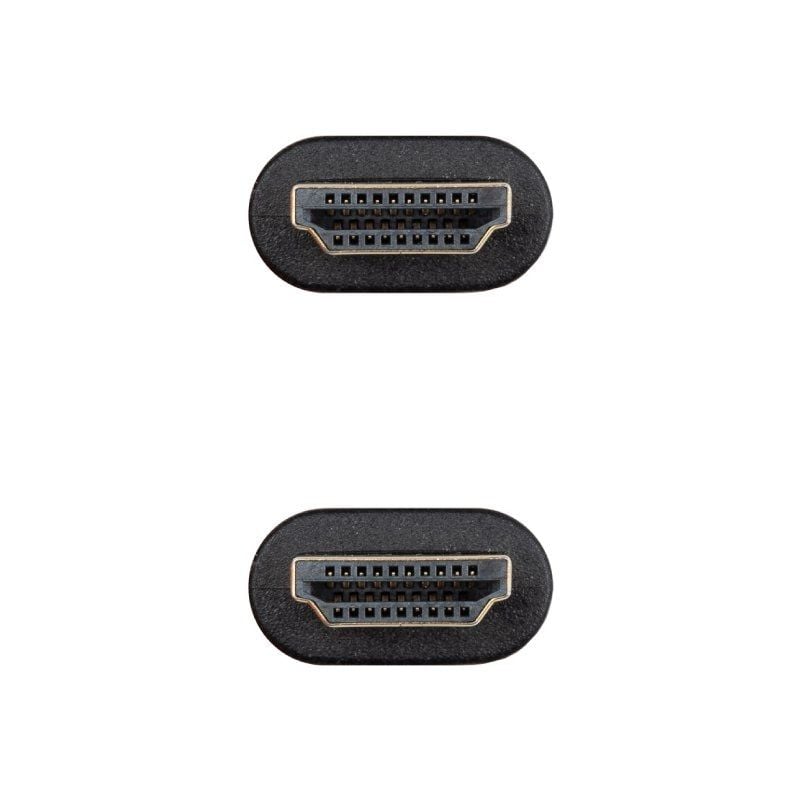 Cable HDMI 2.0 4K CCS Nanocable 10.15.3900/ HDMI Macho - HDMI Macho/ 50cm/ Negro