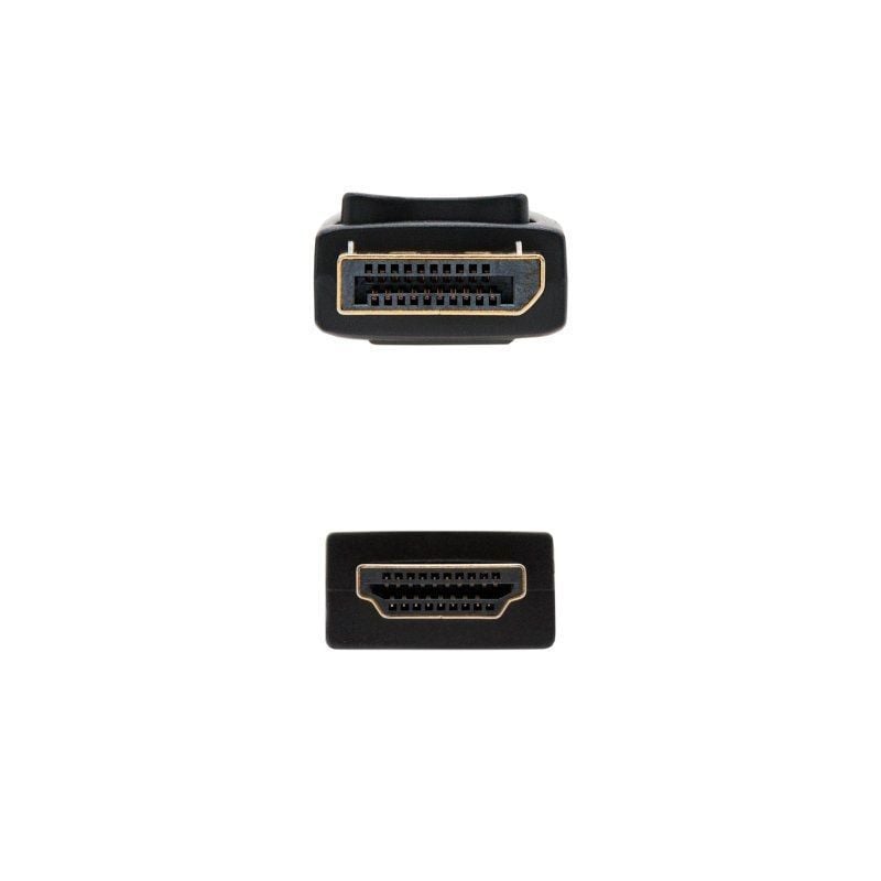 Cable Conversor Nanocable 10.15.4300/ Displayport Macho - HDMI Macho/ 50cm/ Negro