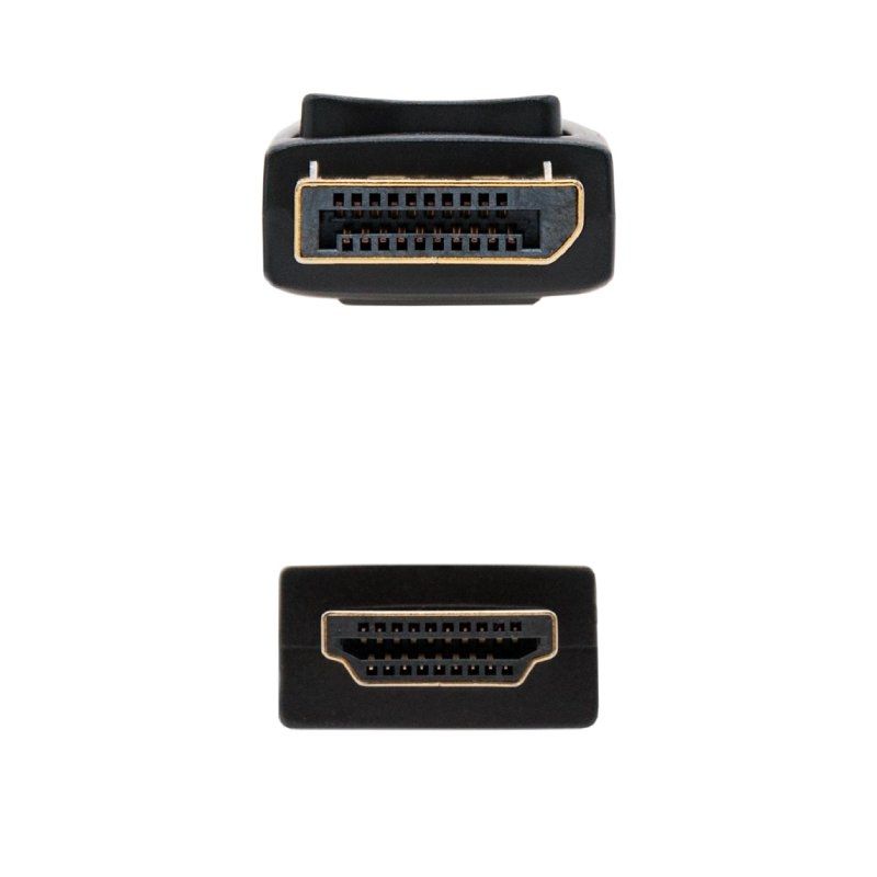 Cable Conversor Nanocable 10.15.4310/ Displayport Macho - HDMI Macho/ 10m/ Negro