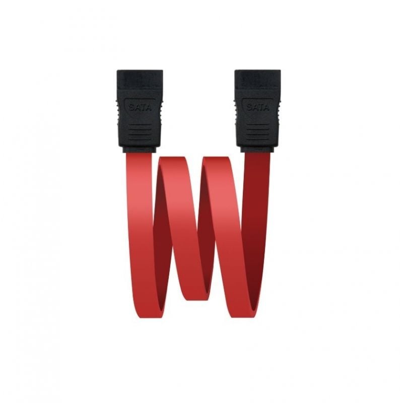 Cable SATA Nanocable 10.18.0101-OEM/ SATA Hembra - SATA Hembra/ 50cm/ Rojo
