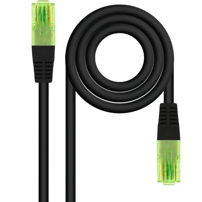 Cable de Red RJ45 UTP Nanocable 10.20.1401-BK Cat.6/ 1m/ Negro Cable de Red RJ45 UTP Nanocable 10.20.1401-BK Cat.6/ 1m/ Negro