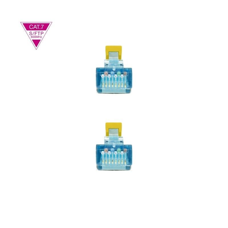 Cable de Red RJ45 SFTP Nanocable 10.20.1701-Y Cat.7/ 1m/ Amarillo