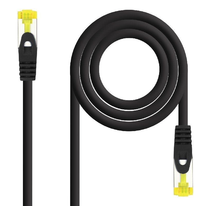 Cable de Red RJ45 SFTP Nanocable 10.20.1900-L25-BK Cat.6A/ LSZH/ 25cm/ Negro