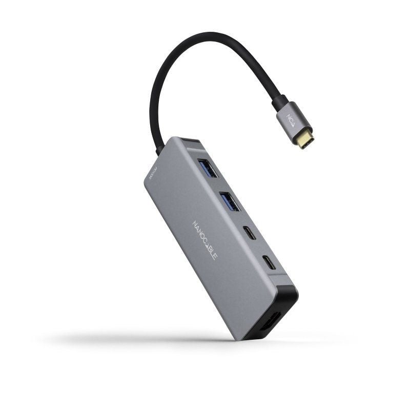 Docking Tipo-C Nanocable 10.16.1006/ 2xUSB/ 1xHDMI 4K/ 2xUSB Tipo-C/ 1xUSB Tipo-C PD/ Gris Docking Tipo-C Nanocable 10.16.1006/ 2xUSB/ 1xHDMI 4K/ 2xUSB Tipo-C/ 1xUSB Tipo-C PD/ Gris