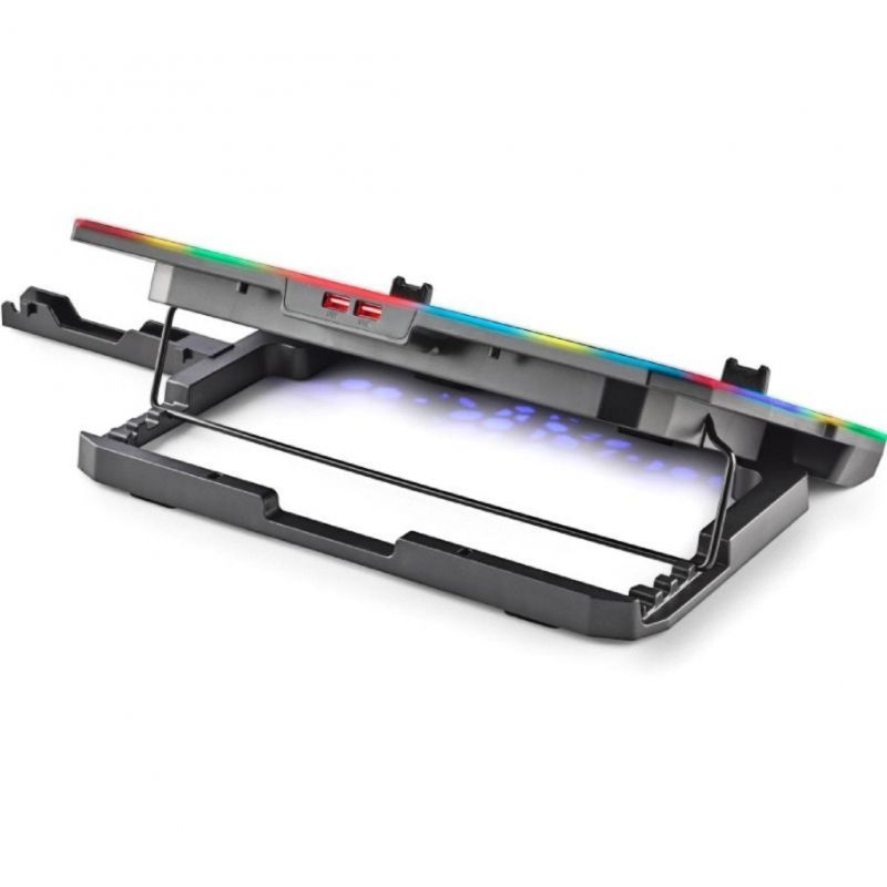 Soporte Refrigerante NGS Hero Stand para Portátiles hasta 15.6"/ Iluminación LED